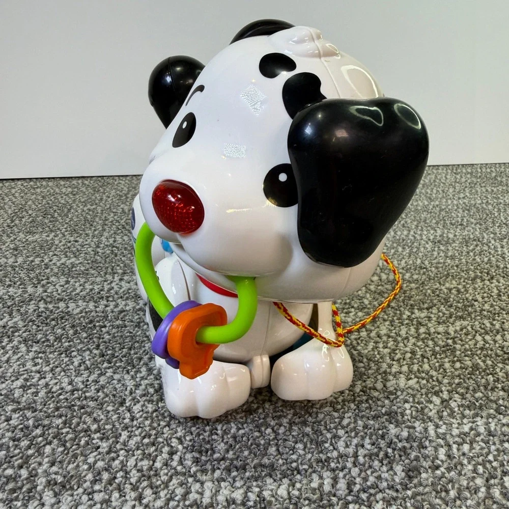 Vtech Pull and Sing Puppy Toddler Learning Toy Music Numbers White Black  253